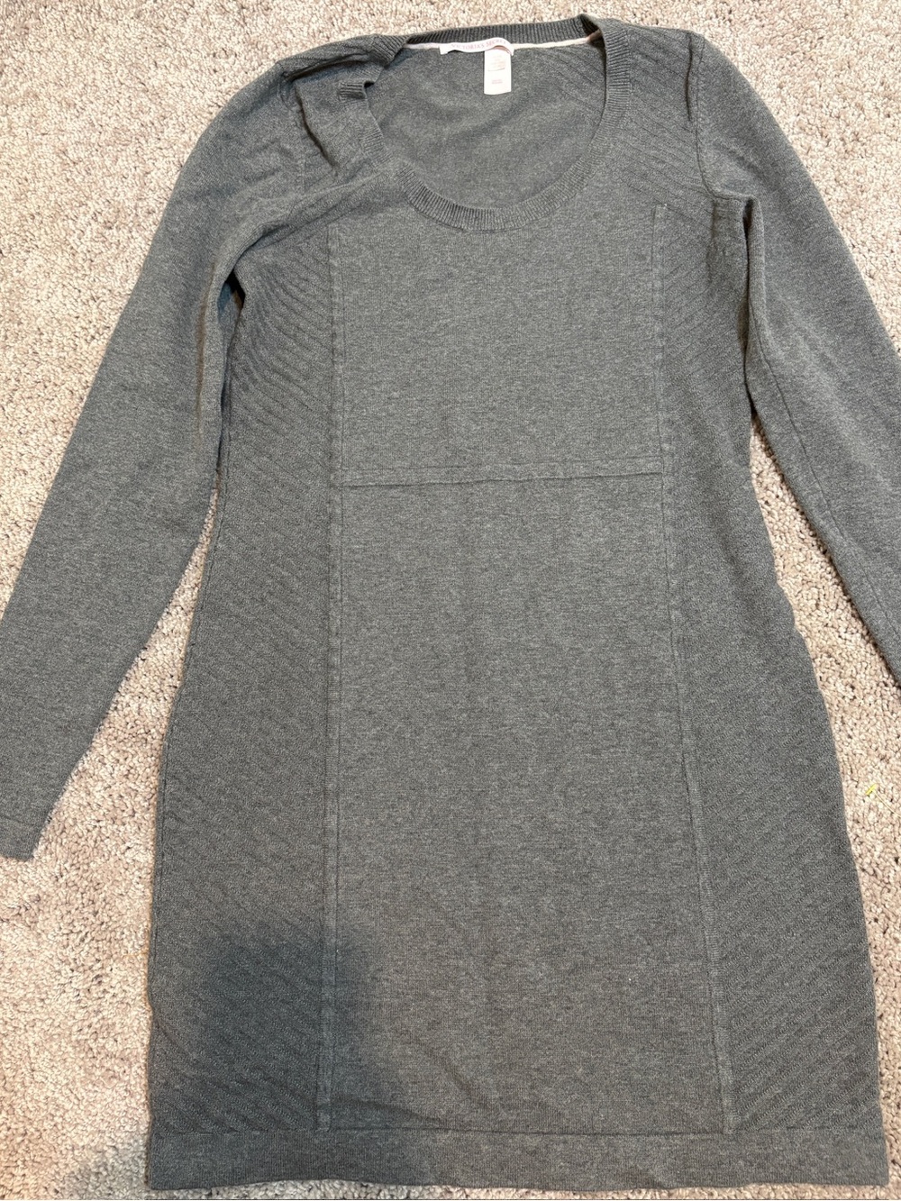 Victoria's Secret Charcoal Gray Long Sleeve Knit Dress